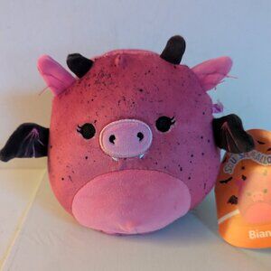 NWT 5" Bianca Pink Flecked Gargoyle Dragon Squishmallows Goth Valloween Plush